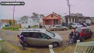 Meanwhile In New Orleans: Doorbell Camera Captures Sh**tout In Broad Daylight!
