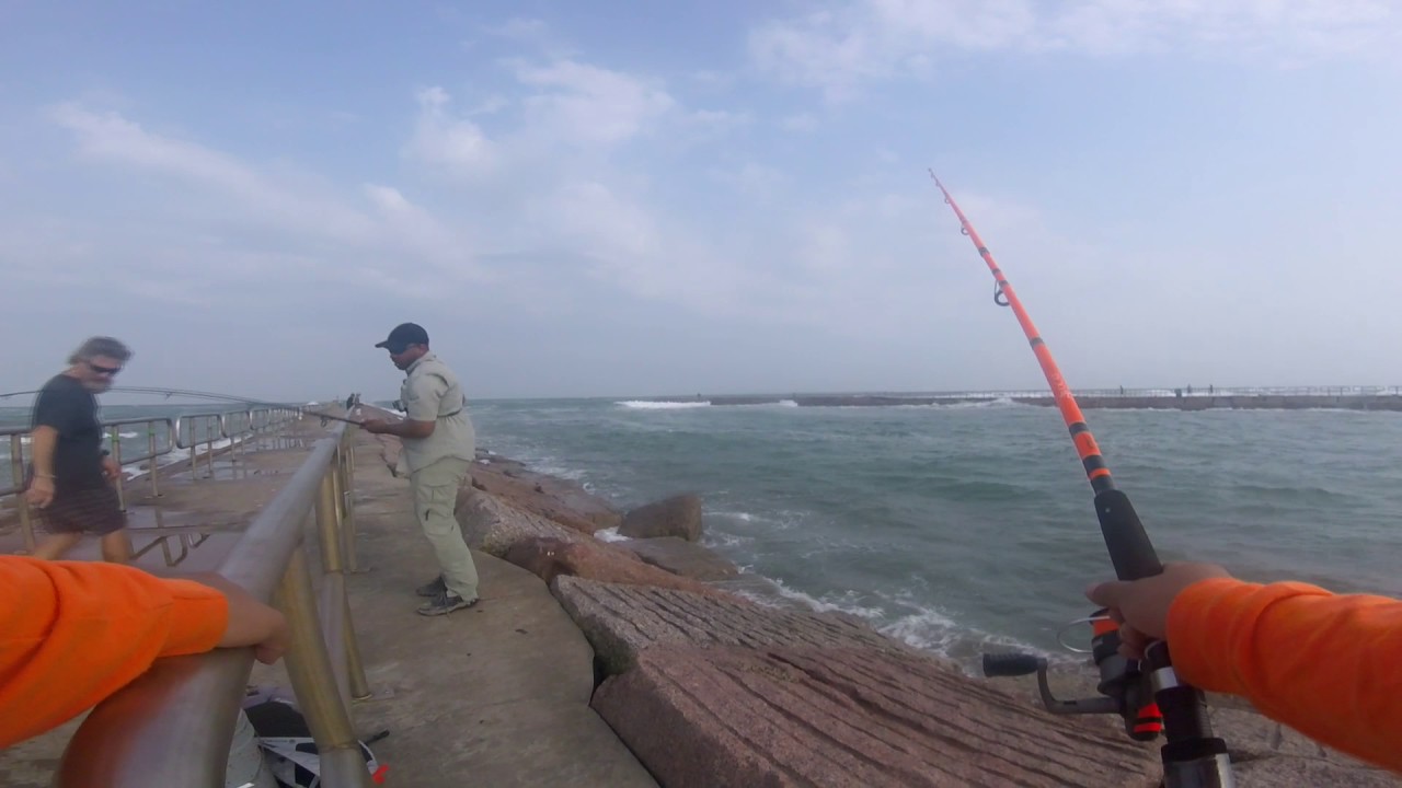 Shore Fishing Port Aransas,TX (Packery Channel) YouTube