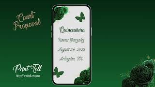 Mis Quince Court Proposal Emerald Green