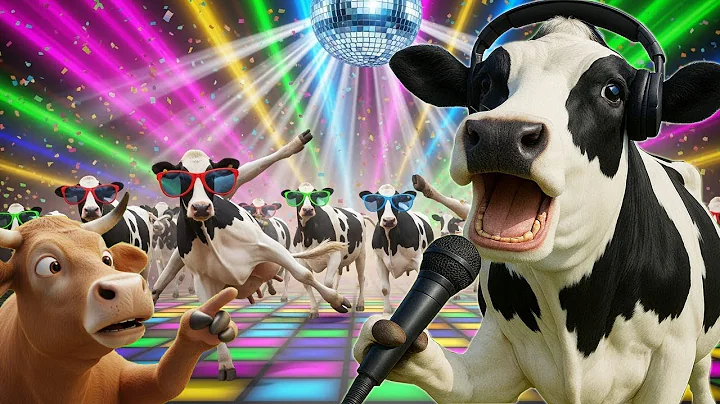 FUNNY COW DANCE FOR 8 MINUTES STRAIGHT | Cow Song & Cow Videos| dancing cow