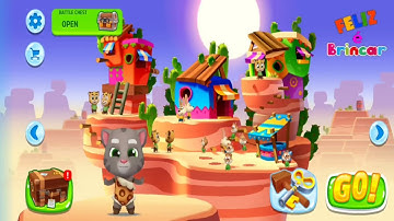 Talking Tom Splash Force Prehistoric Tom Unlocked vs Roy Raccoon Gameplay Android ios