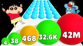 BALLS. IO - Level Up Ball Run ( Noob pro Hacker ) oggy and Jack funny game