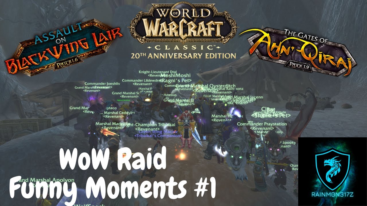 Забавные моменты рейдов WoW #1 с гильдией Revenant в WoW Classic: Годовщина 