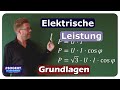 Formeln für die elektrische Leistung bei Gleich-, Wechsel- und Dreiphasenwechselspannung