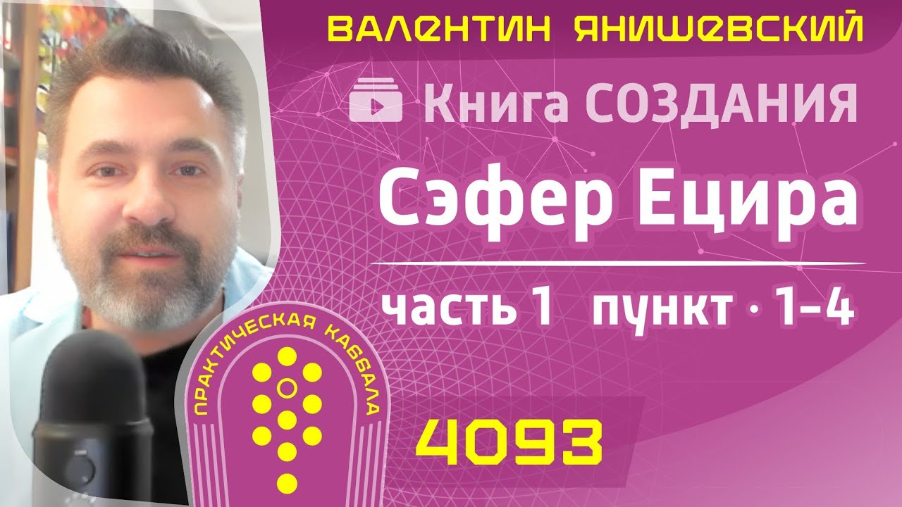 Книга СОЗДАНИЯ (Сэфер Ецира) Часть 1. Пункт 1-4