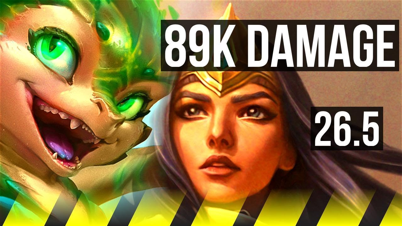 SMOLDER & Nautilus vs SIVIR & Tahm Kench (ADC) | 89K damage, 6k gold ...