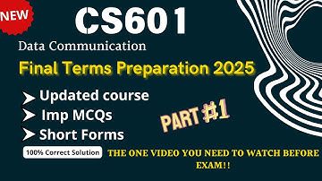 CS601 Final Term Preparation 2025 | Ready Your Final Term In Minutes! | More VU