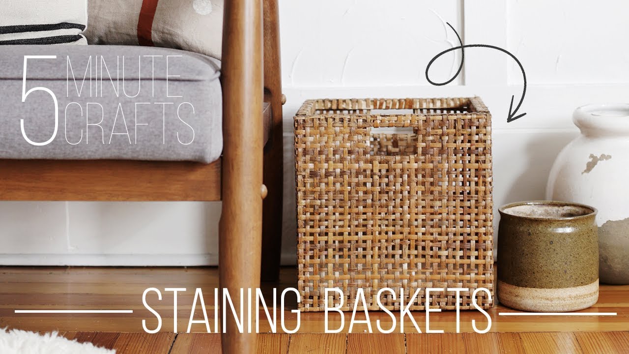 5 Minute Craft: How To Stain Baskets