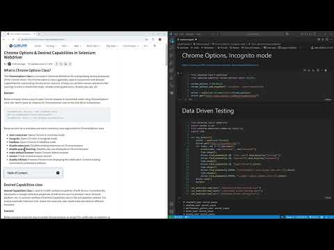 Selenium Chrome Options --incognito --start-maximized