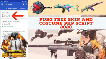 Earn 30-40$ Per day with PUBG Free Skin & UC generator PHP script | Get a PHP Premium script free.