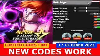 All Star Tower Defense Codes List of working code December 2020 (Roblox) :  r/allstartowerdefense