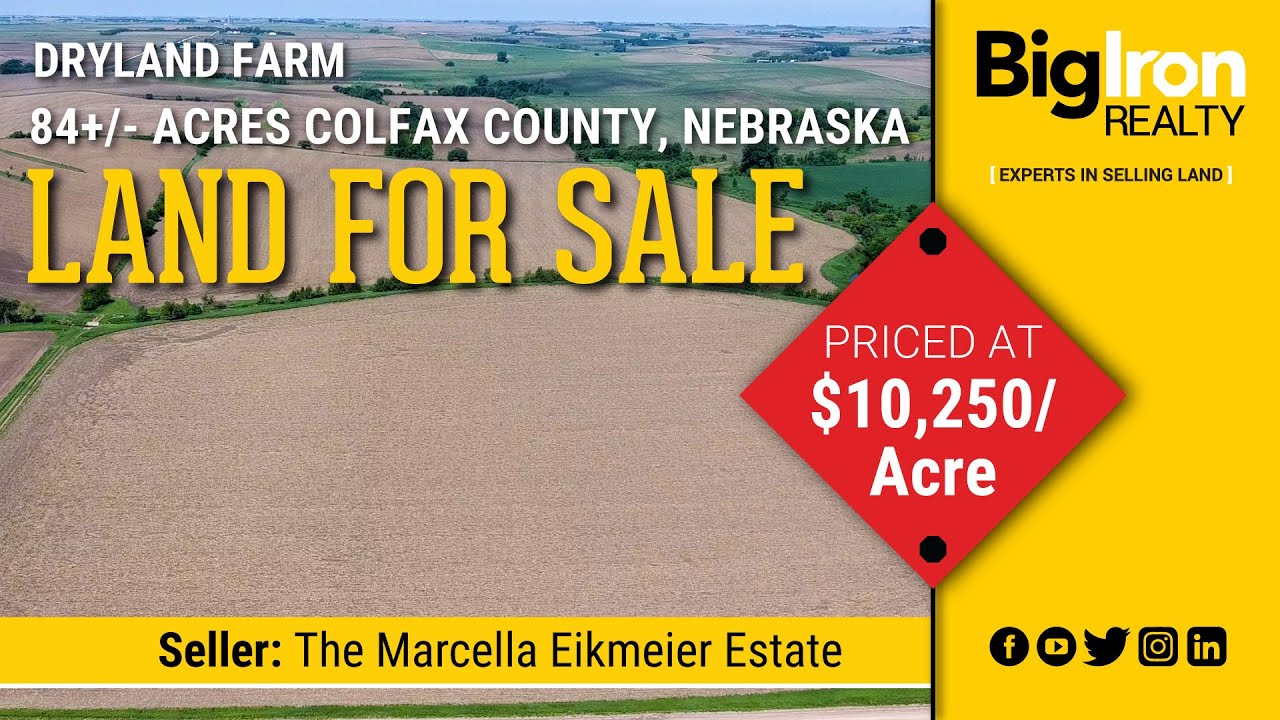 84+/ Acres In Colfax County, Nebraska BigIron Realty YouTube