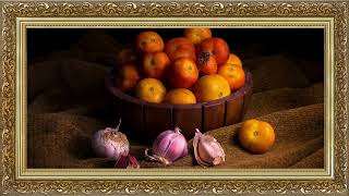 Tomato Still Life Painting | 2 Hours Framed Painting | TV Wallpaper | 4K TV Art Screensaver #tvart screenshot 2