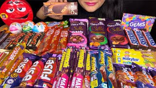 ASMR:EATING CHOCOLATE DIARYMILK,KITKAT,MUNCH,MARS,ICECREAM,AMUL *CHOCOLATE CHOCOLATE*