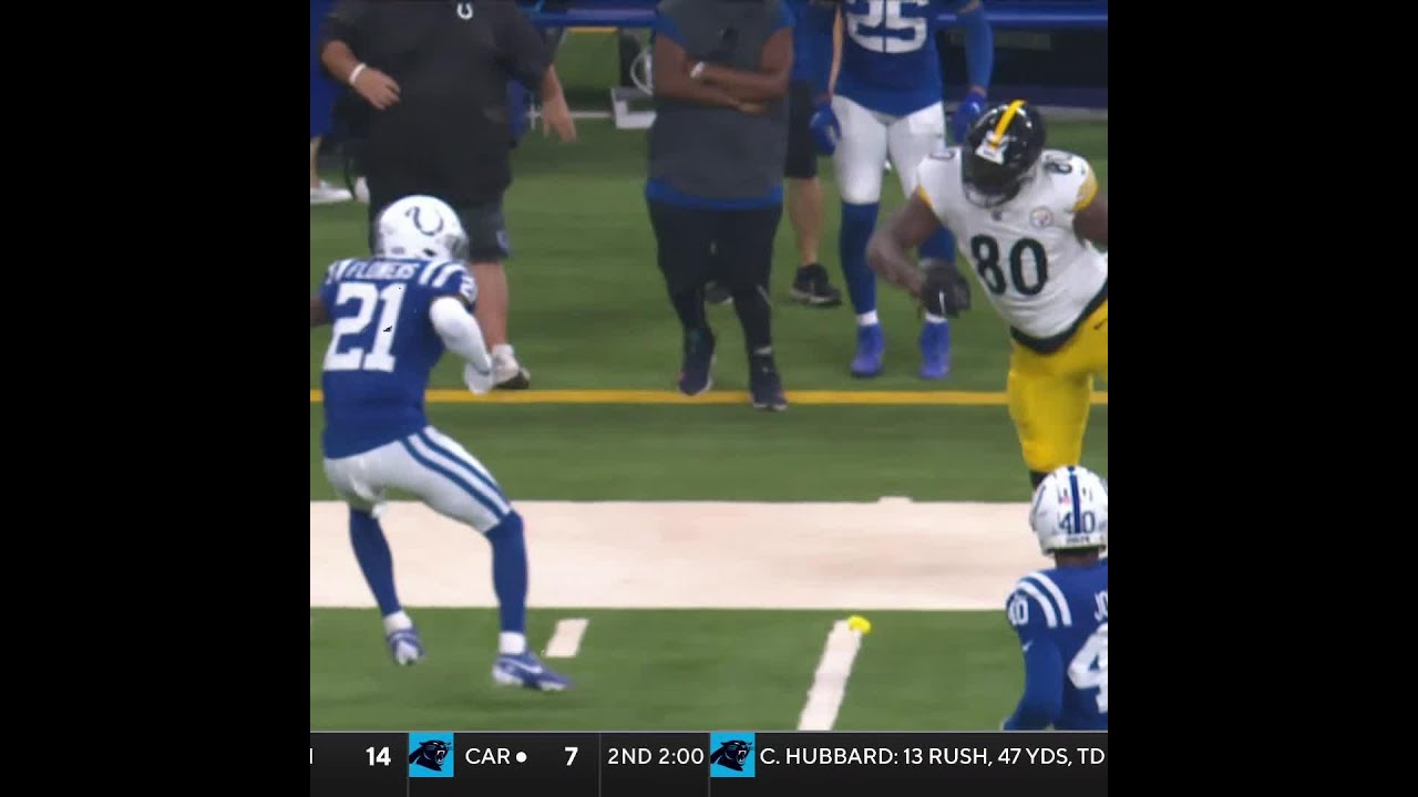 Darnell Washington catches for a 20-yard Gain vs. Indianapolis Colts