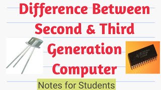 Difference between Second and Third Generation Computer.