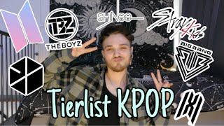 Je classe les Boy Groups de K-POP dans une tierlist !