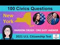 [New York 🗽 ] 100 civics questions and answers for US citizenship interview 2021 New York