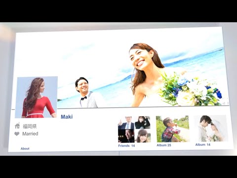 プロフィールムービーSNS　おしゃれな結婚式ムービー