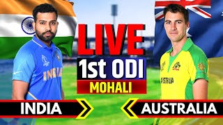 India vs Australia 1st ODI Live | IND vs AUS Live Commentary | Match Live, Last 48 Over livestream