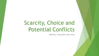 Details Scarcity, Choice and Potential Conflicts | Pearson Edexcel A-Level Economics B Guide