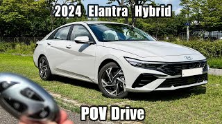 The New 2024 Hyundai Elantra Hybrid FACELIFT POV Test Drive