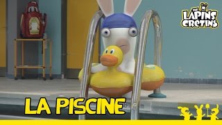 Les Lapins Crétins à la piscine