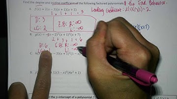 Math 3 Notes Unit 3 Section 2 Graphing Polynomial Functions - Part A