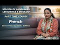 French Language Part Time Course | School of Languages Manuu Hyderabad | @UniversityWorld