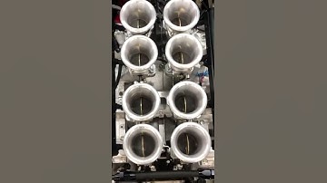 Look Inside 8 Individual Throttle Bodies Feeding An LS On The Dyno! #shorts