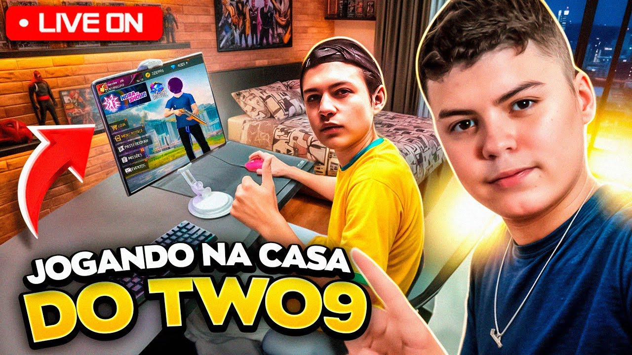 🔴 LIVE! - JOGANDO NA CASA DO TWO9! VOU CONTINUAR COM A SENSI? - PHZIN7 LIVE ON FREE FIRE 🔴
