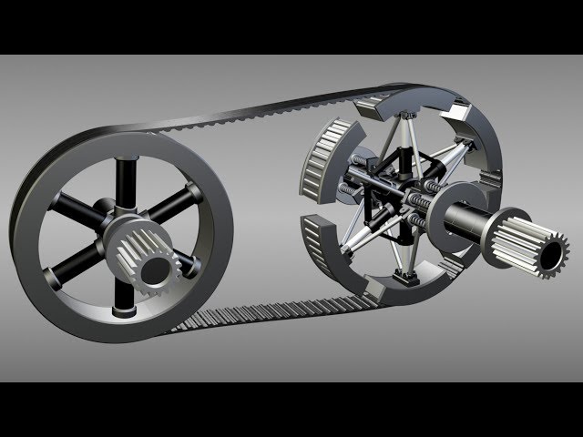 Continuously mechanical Variable Transmission CVT - YouTube