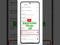 How to Turn Off Restricted Mode on YouTube | Restricted Mode Kaise Band Kare | #shorts #itechify