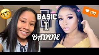 Watch Me Transform!!!!:BASIC TO BADDIE|Hair, Makeup, Outfit + Important Announcement...🤔 by Desi Jade 134 views 5 years ago 20 minutes