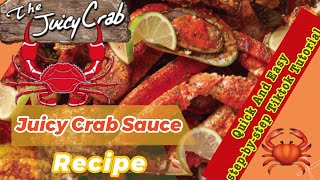 Quick and Easy Juicy Crab Sauce Copy Cat Recipe