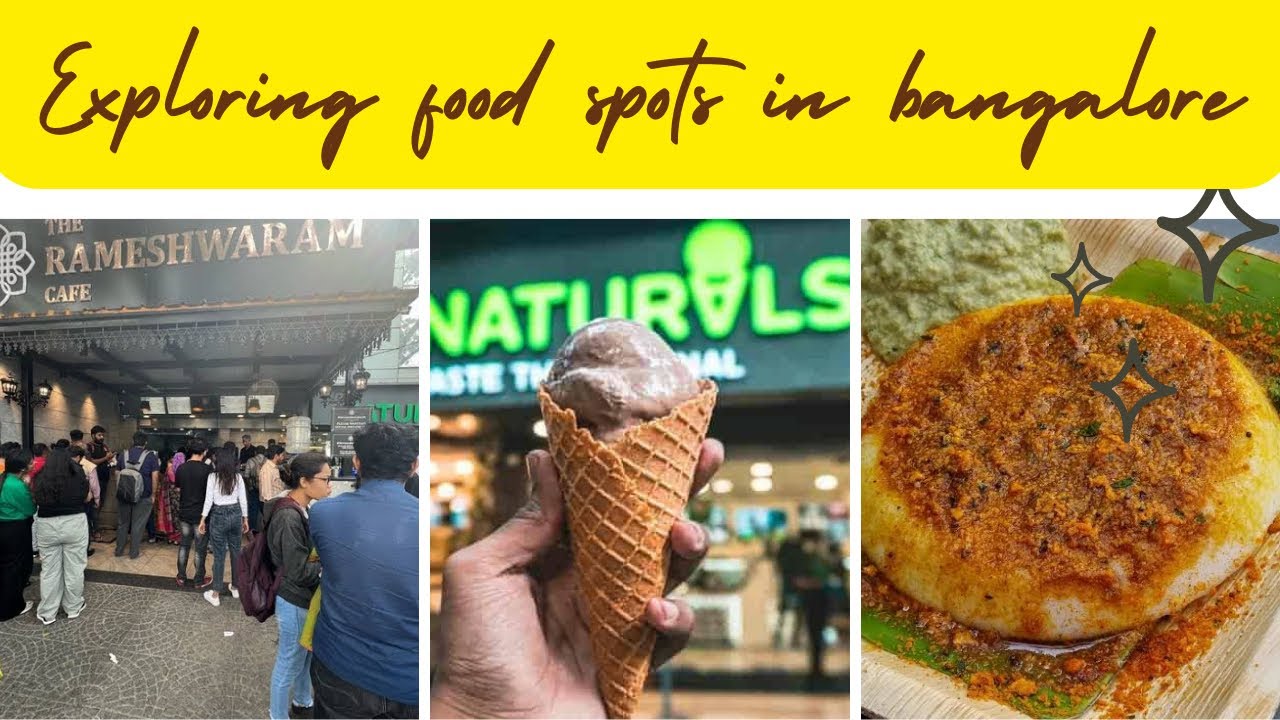 Food hunting in Bangalore 🍦🧋🍝rameshwaram cafe naturals ice cream🍦 