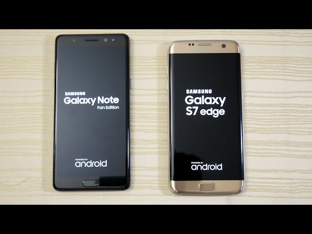 Galaxy Note FE vs S7 Edge - Speed Test! (4K)