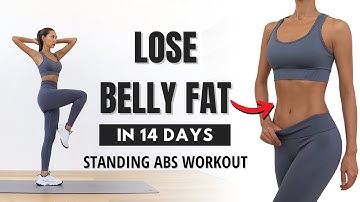 LOSE BELLY FAT in 14 Days | No Squat, No Lunge - Standing Abs Workout