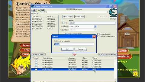 AQ Adenture Quest hacks ZMZ Productions hp and mp hacks