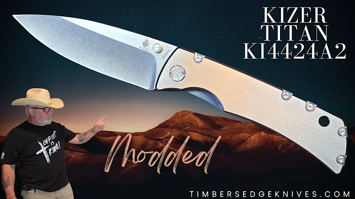 Kizer KI4424A2 MODDED #kizerknives #timbersedgeknives #knifedisassembly