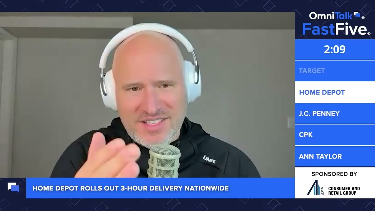 Home Depot Rolls Out 3-Hour Delivery Nationwide | Fast Five Shorts