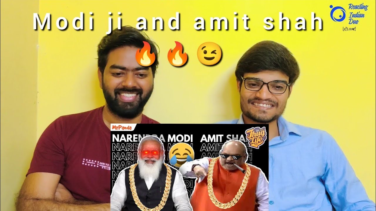 PM Modi & Amit Shah 🔥😂 THUG LIFE | Savage Moments | Funny | MrPanda | Indian Reaction