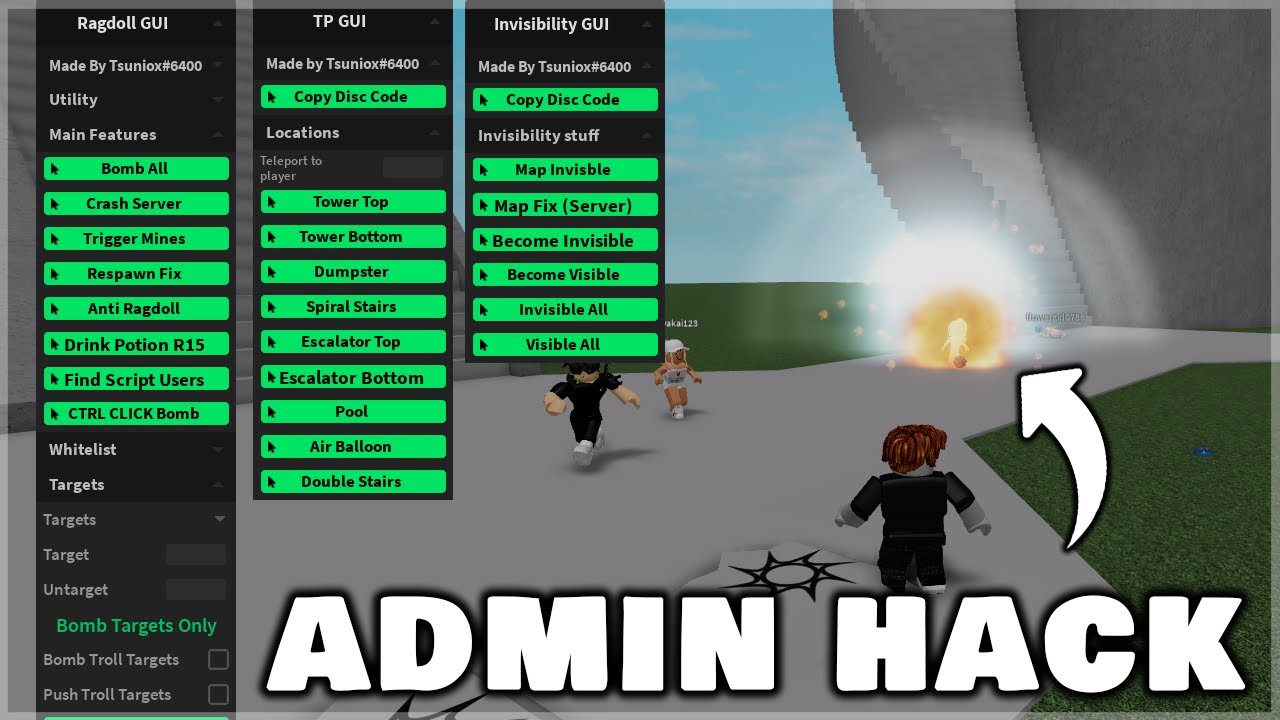 Admin Hack For Ragdoll Engine Crash Servers Invisible More Youtube - invisibleble hack roblox we are devs