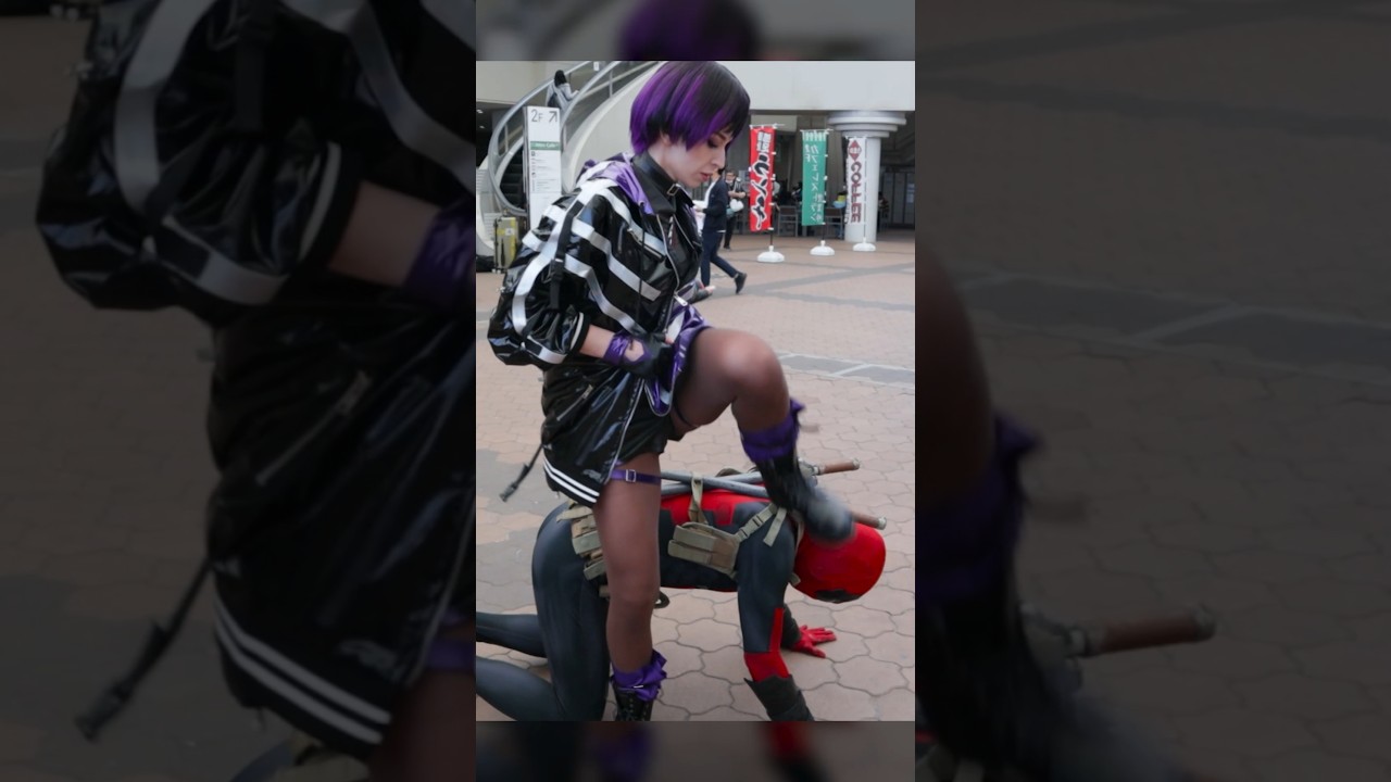 When Deadpool becomes a throne for his queen 👑 #deadpool #tekken8 #cosplay