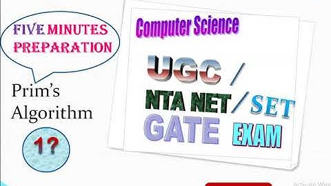 Prims Algorithm | NET 2020 question solution | Minimum spanning Tree