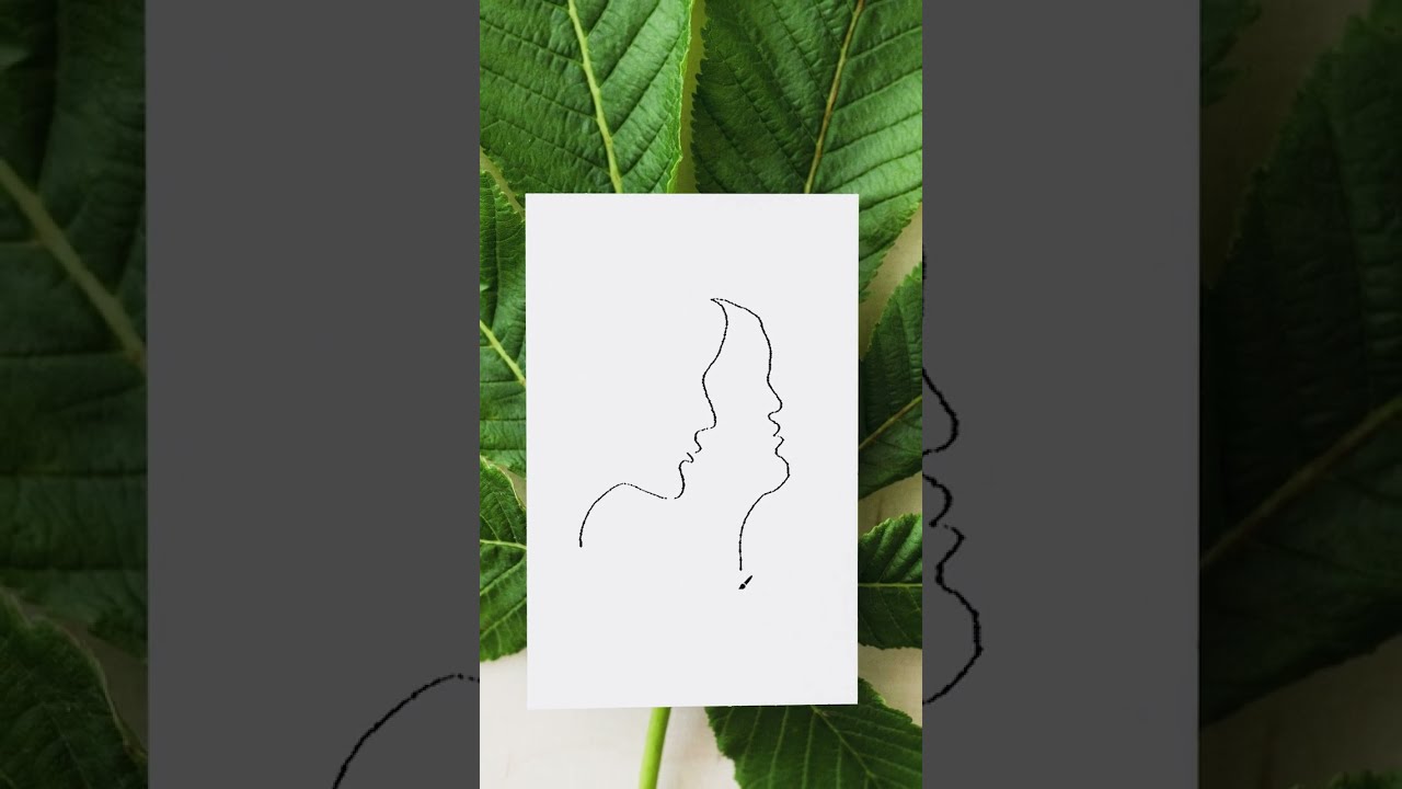 I'm high on you❤️ Couple Line Art - Easy Drawing ideas 