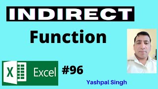 How To Use INDIRECT Function in Excel |Hindi |