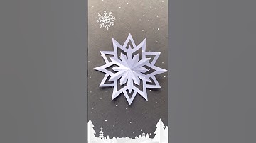 DIY Christmas decoration Ideas / Paper Snowflake / 3D snowflake #christmas #diy #papercraft