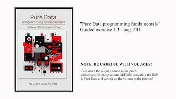 Pure Data programming fundamentals - Guided exercise 4.3 demo