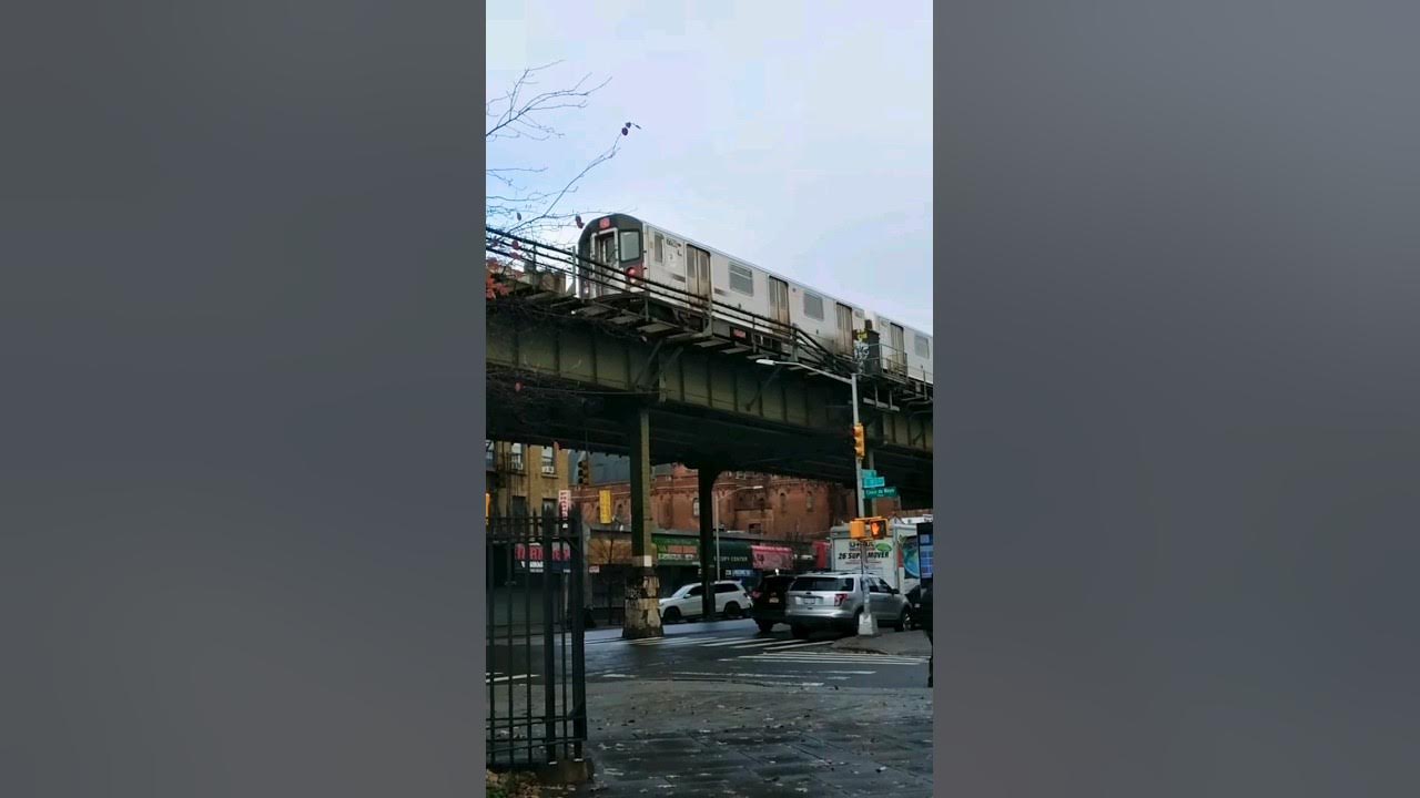 NYCS R142A on uptown 4 bypass Kingsbridge (Jerome) from St. James Park